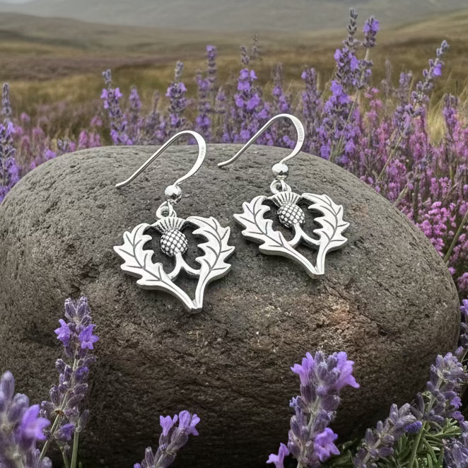 Bonnibel Scottish Thistle Earrings