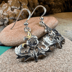 Amethyst Thistle Earrings - 