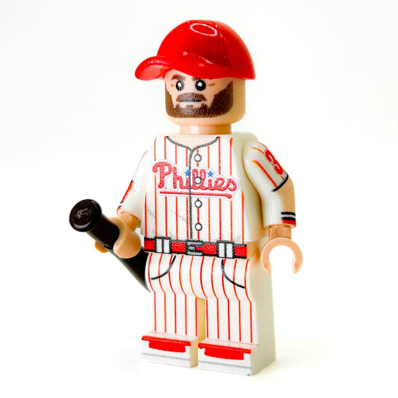 Harper #3 Philly Baseball Player Minifig made using LEGO parts - B3 Customs - 