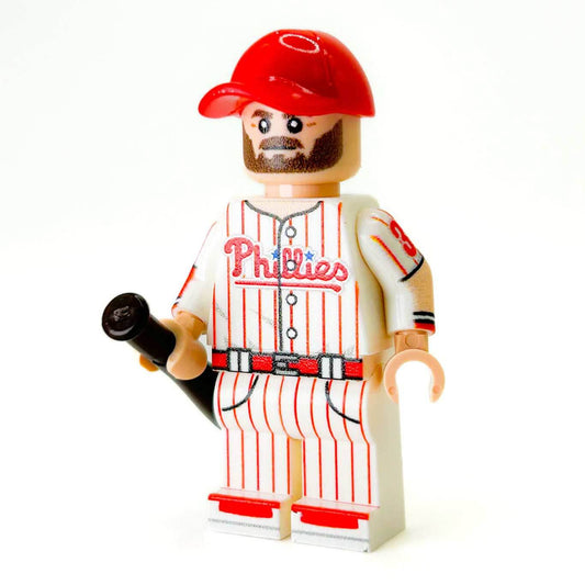 Harper #3 Philly Baseball Player Minifig made using LEGO parts - B3 Customs - 