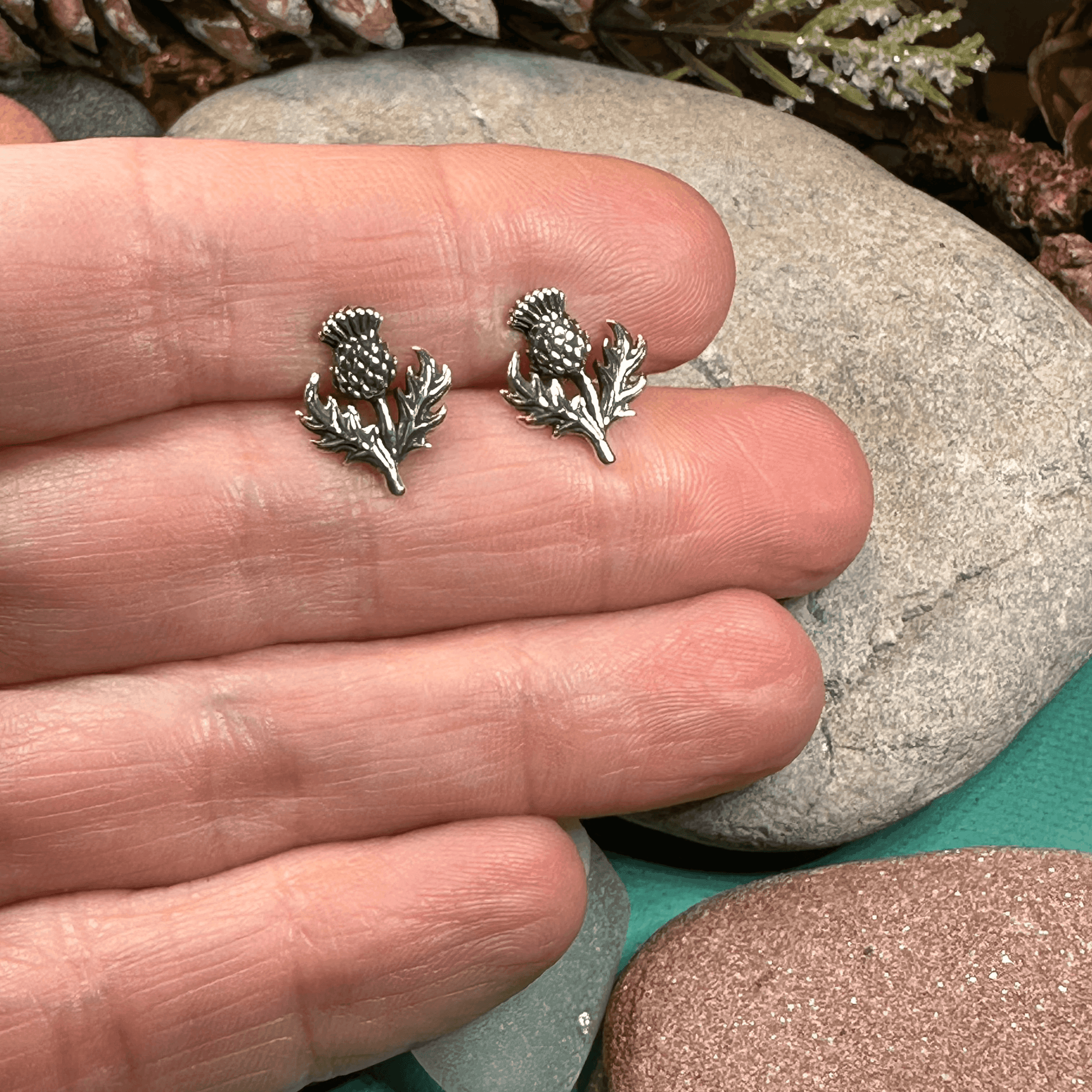 Wildwood Thistle Post Earrings - 