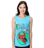Spider-Man 90's Circle Marvel Comics Adult Tank Top - S
