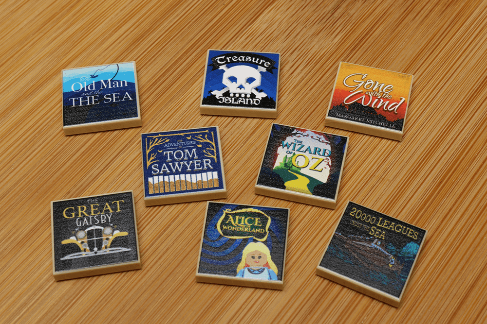 Classic Books Pack (Series 1) made using LEGO parts - 