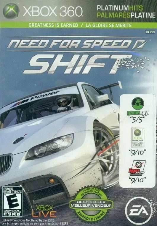 Need For Speed: SHIFT (Platinum Hits) (Xbox 360) - Game Manual Only