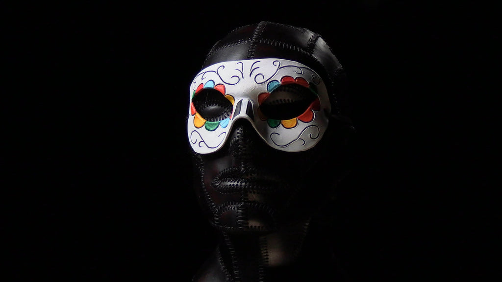 4-Pack Leather Masquerade Mask Printable Pattern Bundle - 