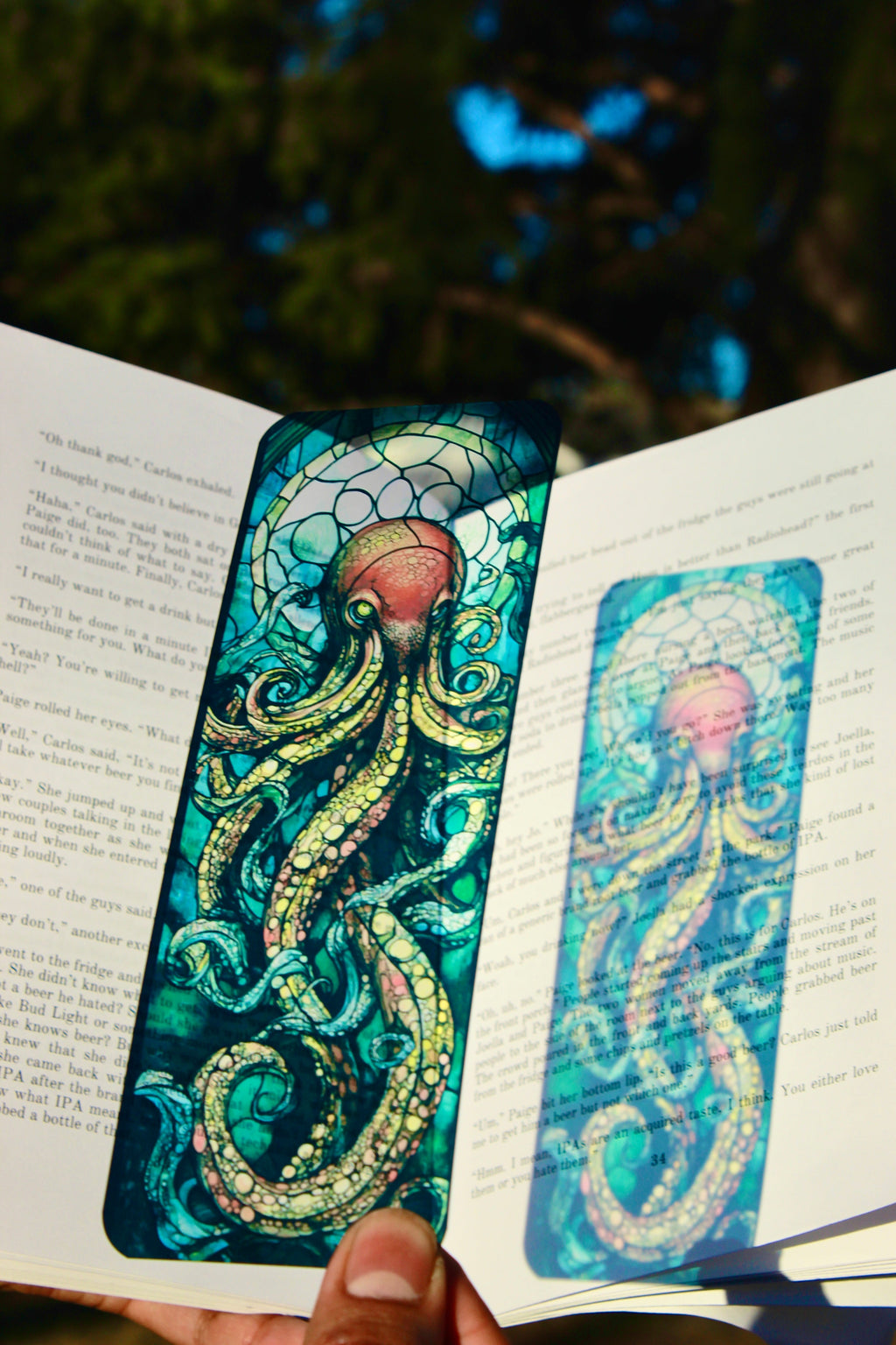 Kraken Octopus Bookmark – Handmade Mythical Sea Creature Bookmark, Fantasy Book Lover Gift, Ocean-Inspired, Nautical Themed Bookmark
