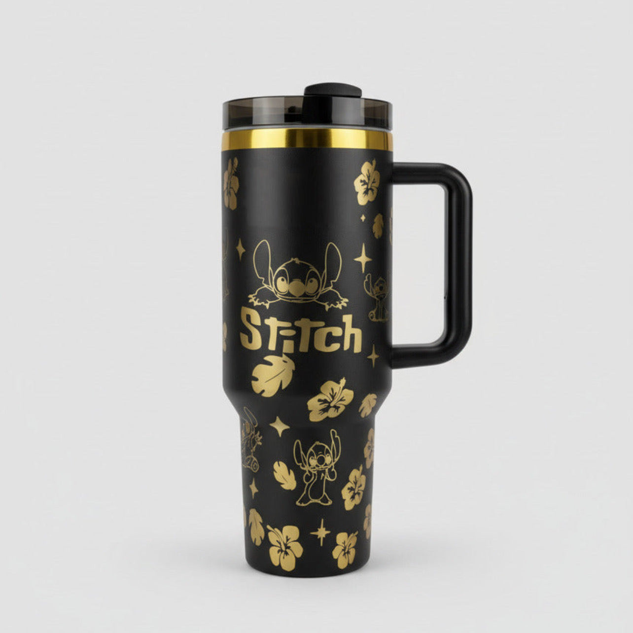 40oz Stainless Steel Tumbler with Handle - Insulated Travel Cup