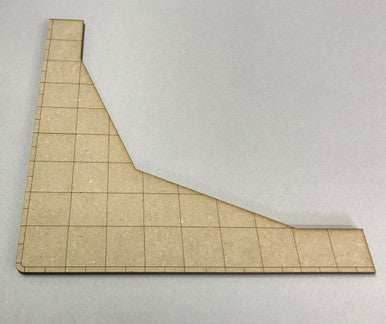 Optional Sidewalk Piece for 28mm Corner Building - 28MMDF525-1 - 