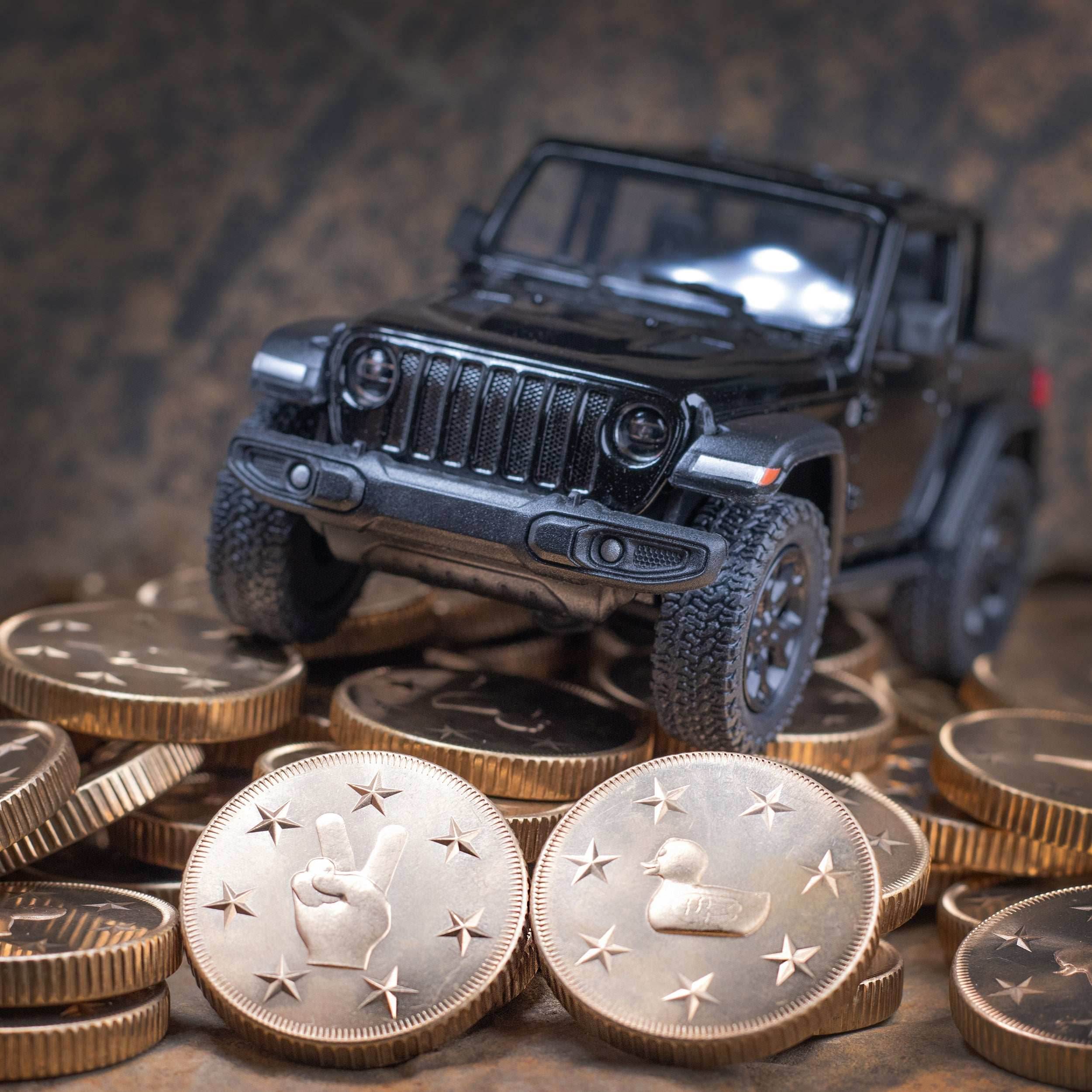 Rugged Lucky Duck Coin in Bronze - Coin