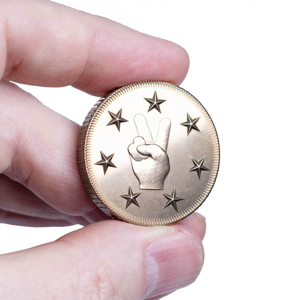 Rugged Lucky Duck Coin in Bronze - Coin