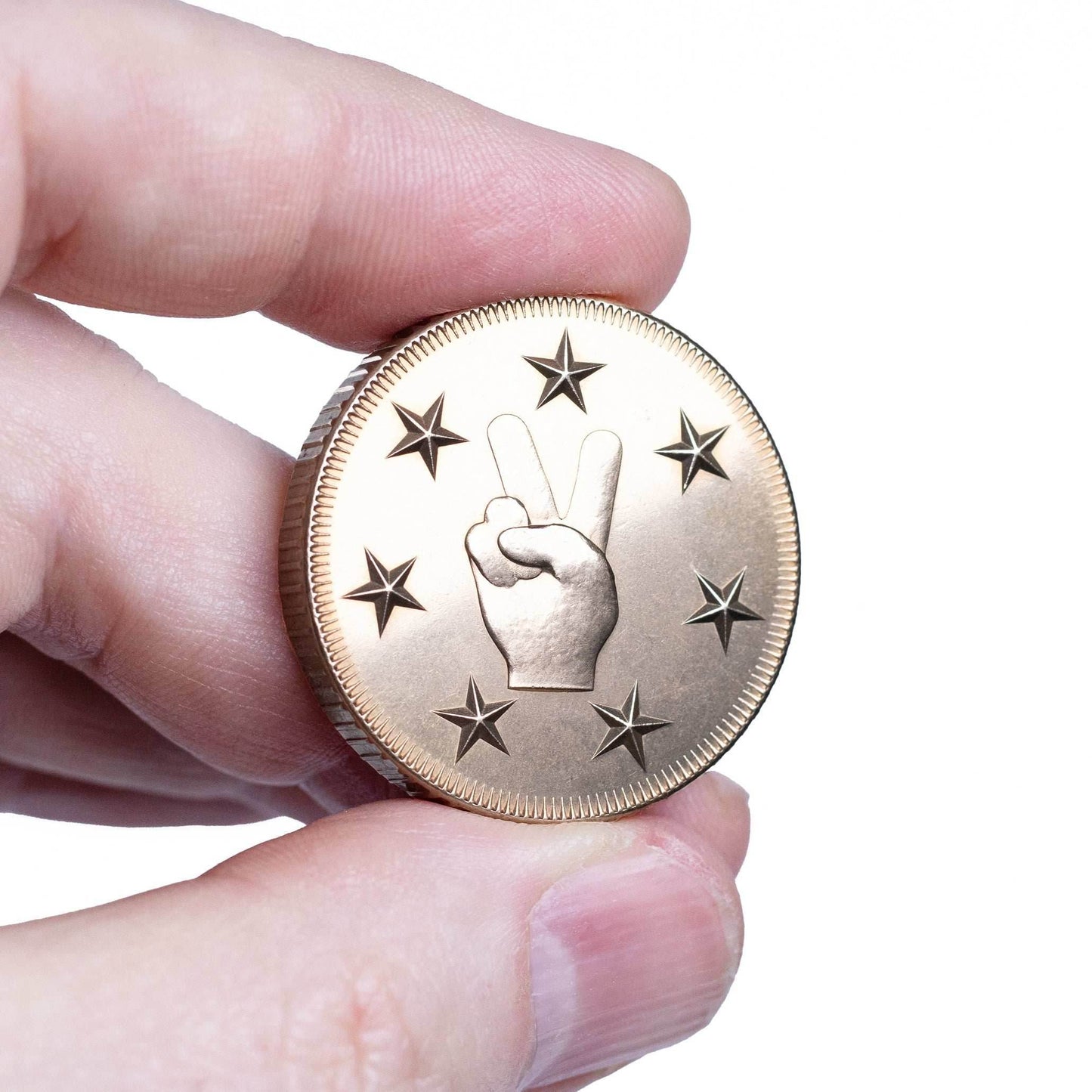 Rugged Lucky Duck Coin in Bronze - Coin