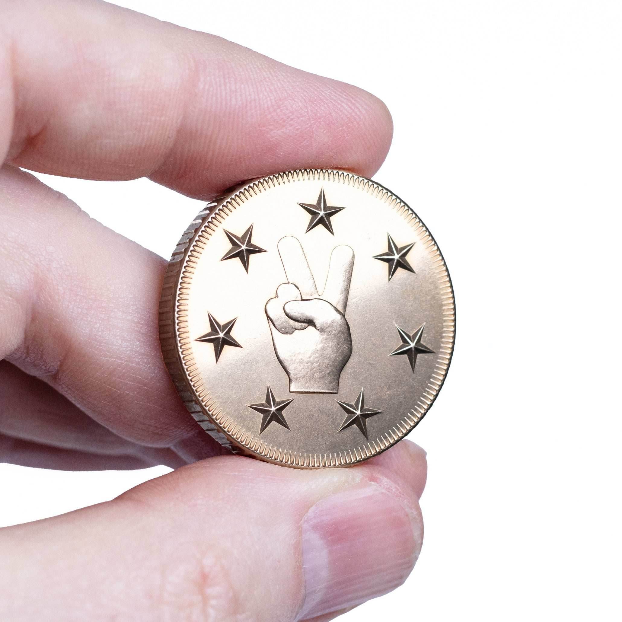 Rugged Lucky Duck Coin in Bronze - Coin