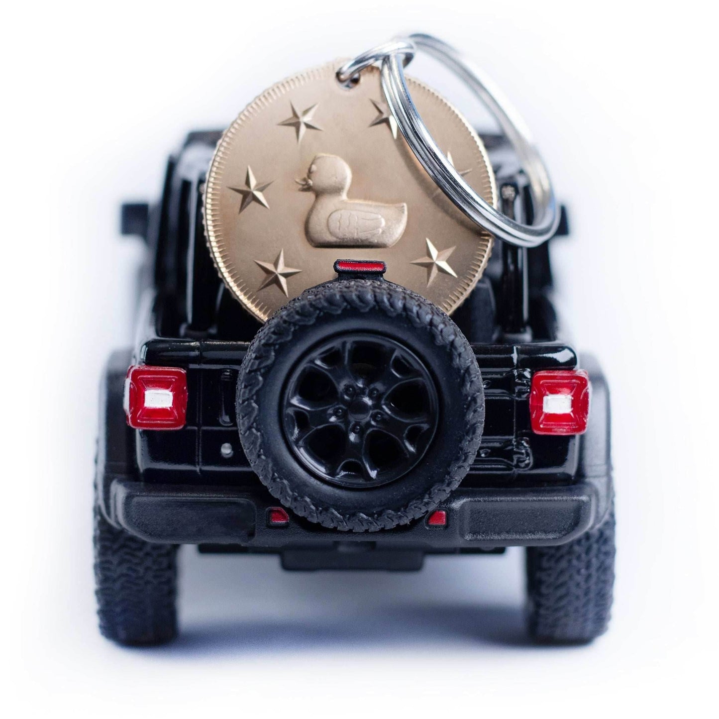 Rugged Lucky Duck Coin in Bronze - Keyring