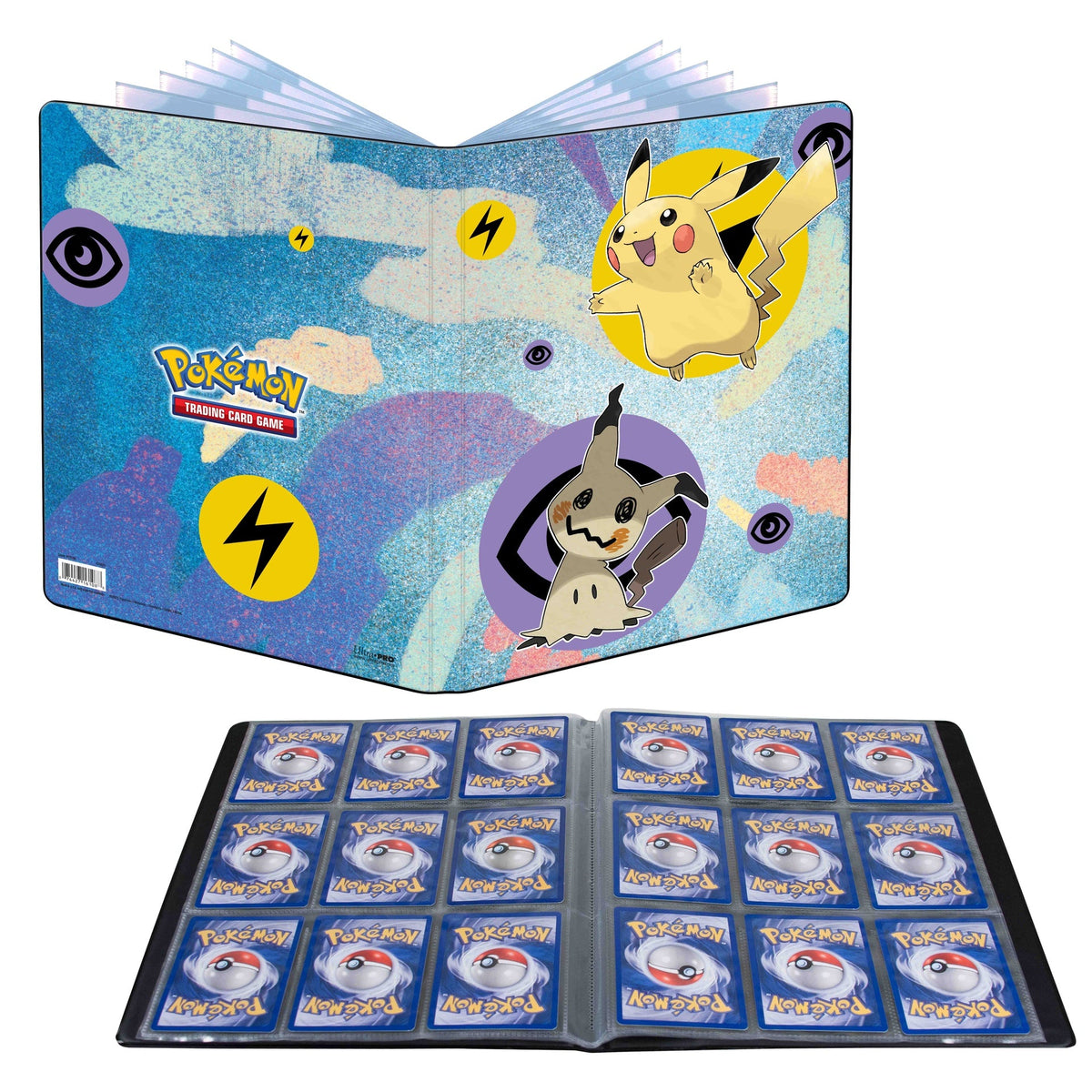 Binder 9Pkt Portfolio Pokemon   Pikatchu  Mimikyu