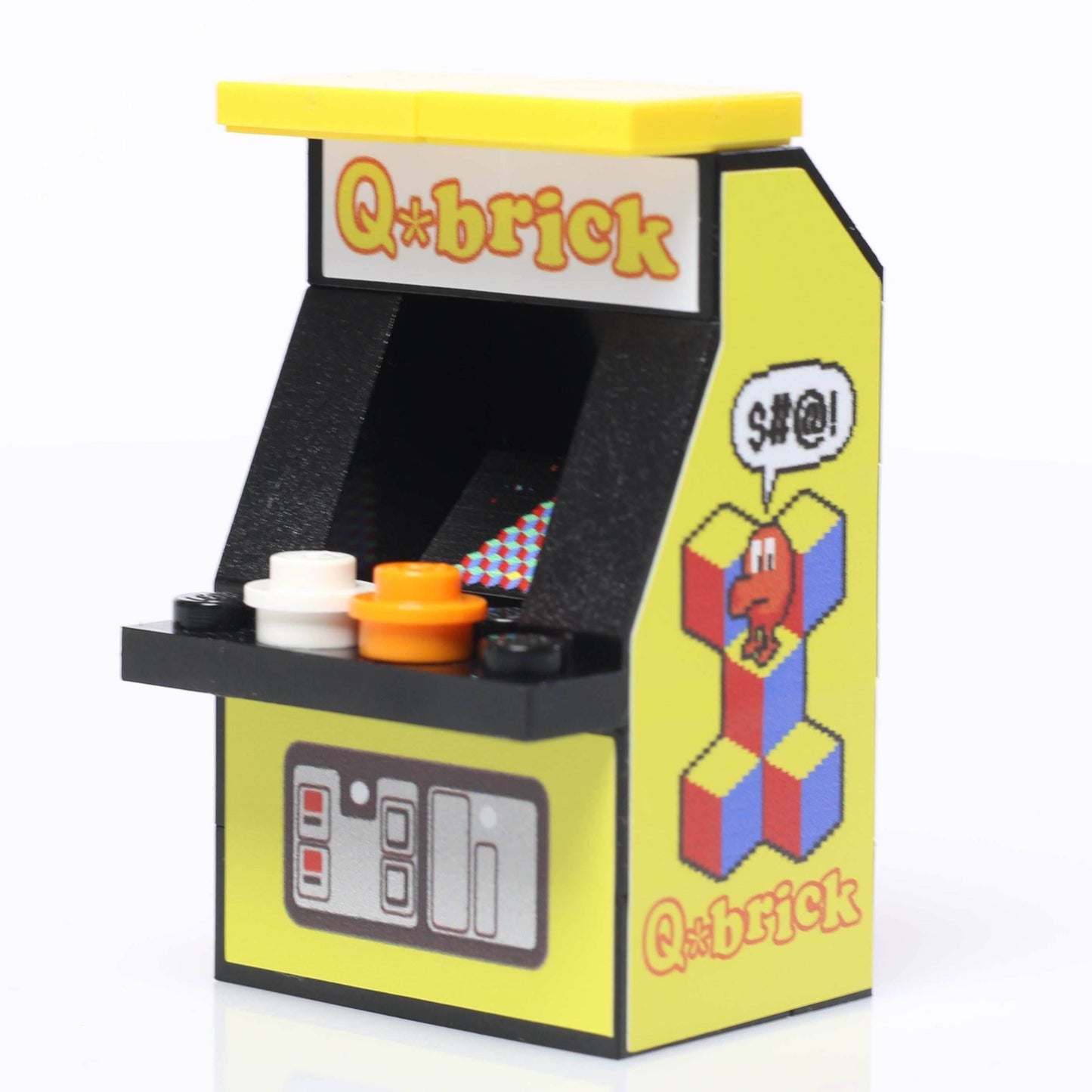 B3 Customs Q*Brick Arcade Machine made from LEGO parts - 