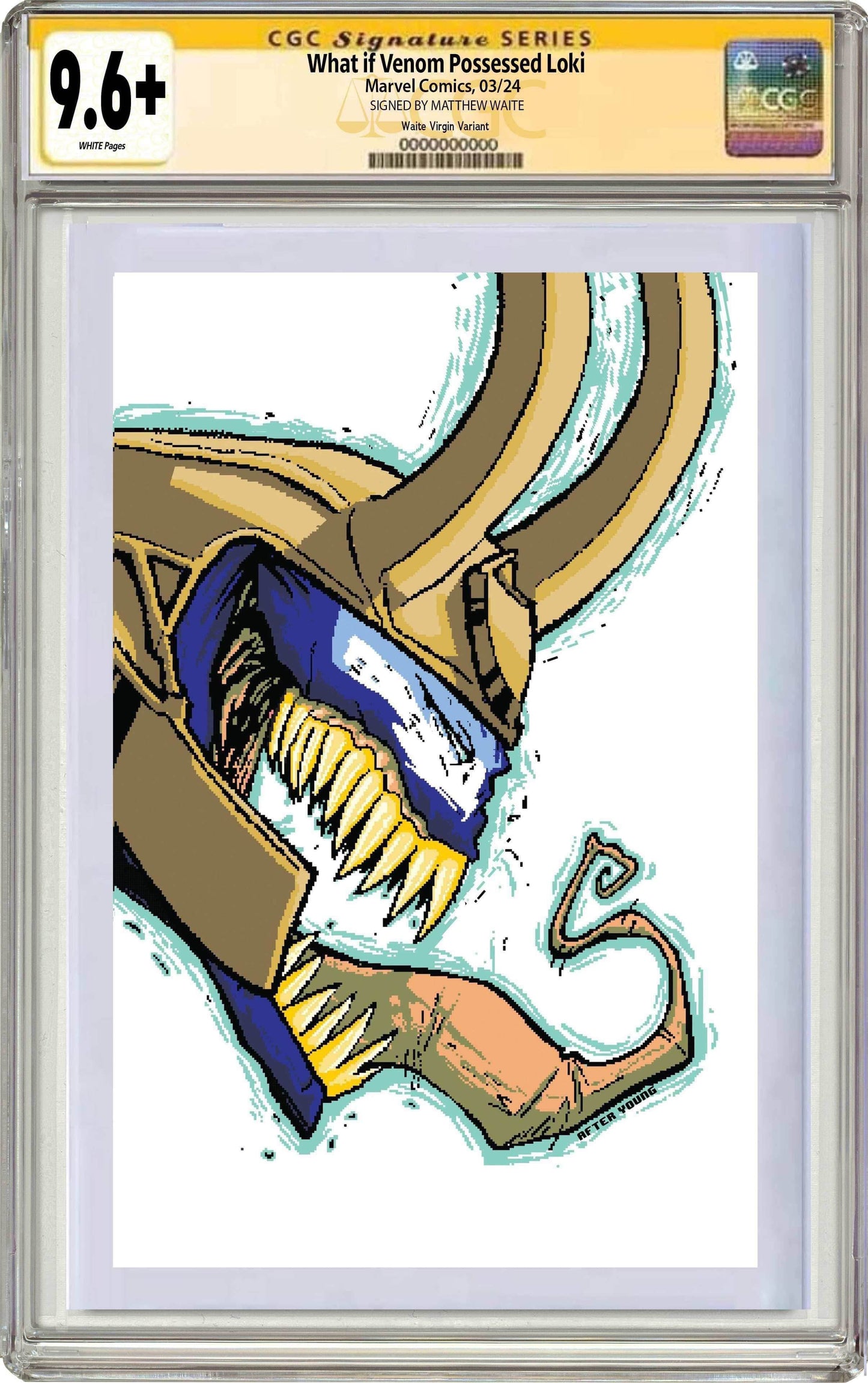 WHAT IF VENOM #1 | Matthew Waite Skottie Young Homage Variant - CGC SS 9.6+ - VIRGIN
