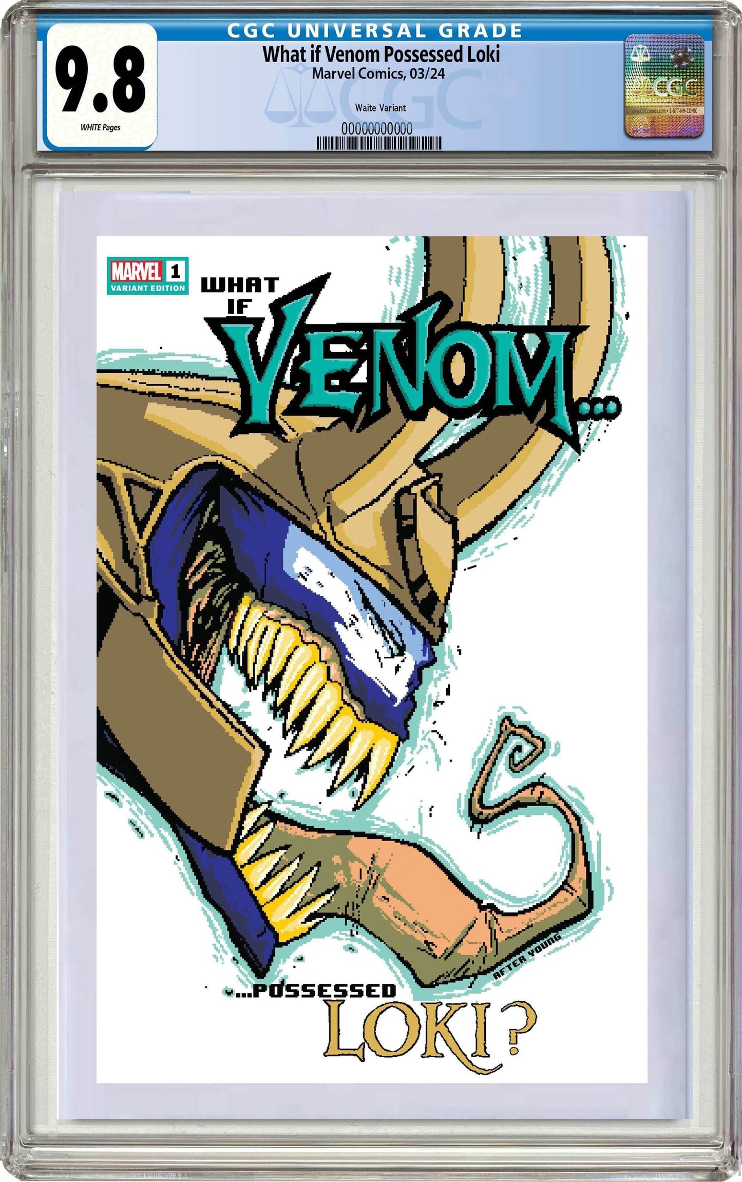 WHAT IF VENOM #1 | Matthew Waite Skottie Young Homage Variant - CGC 9.8 - TRADE