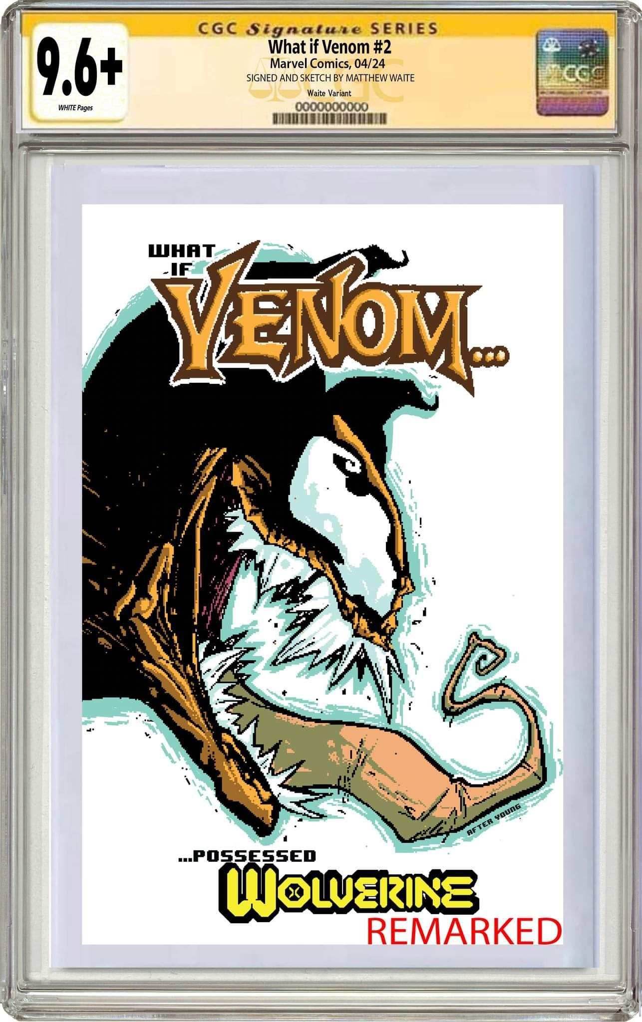 WHAT IF VENOM #2 | Matthew Waite Skottie Young Homage Variant - CGC SS 9.6+ - TRADE