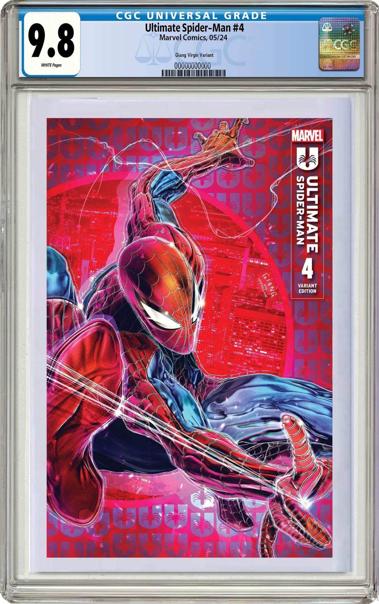 Ultimate Spider-Man #4 | John Giang Retro Exclusive Variant Set - Trade CGC 9.8