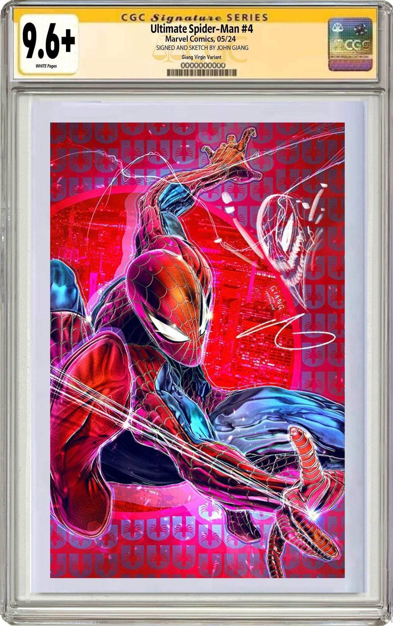 Ultimate Spider-Man #4 | John Giang Retro Exclusive Variant Set - Virgin CGC SS + Remarqued 9.6+