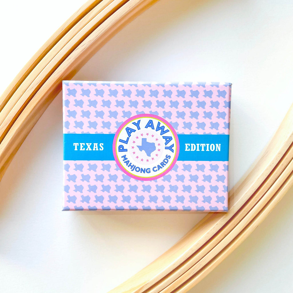 Play Away Mahjong Cards: Texas Edition - Deck + Racks