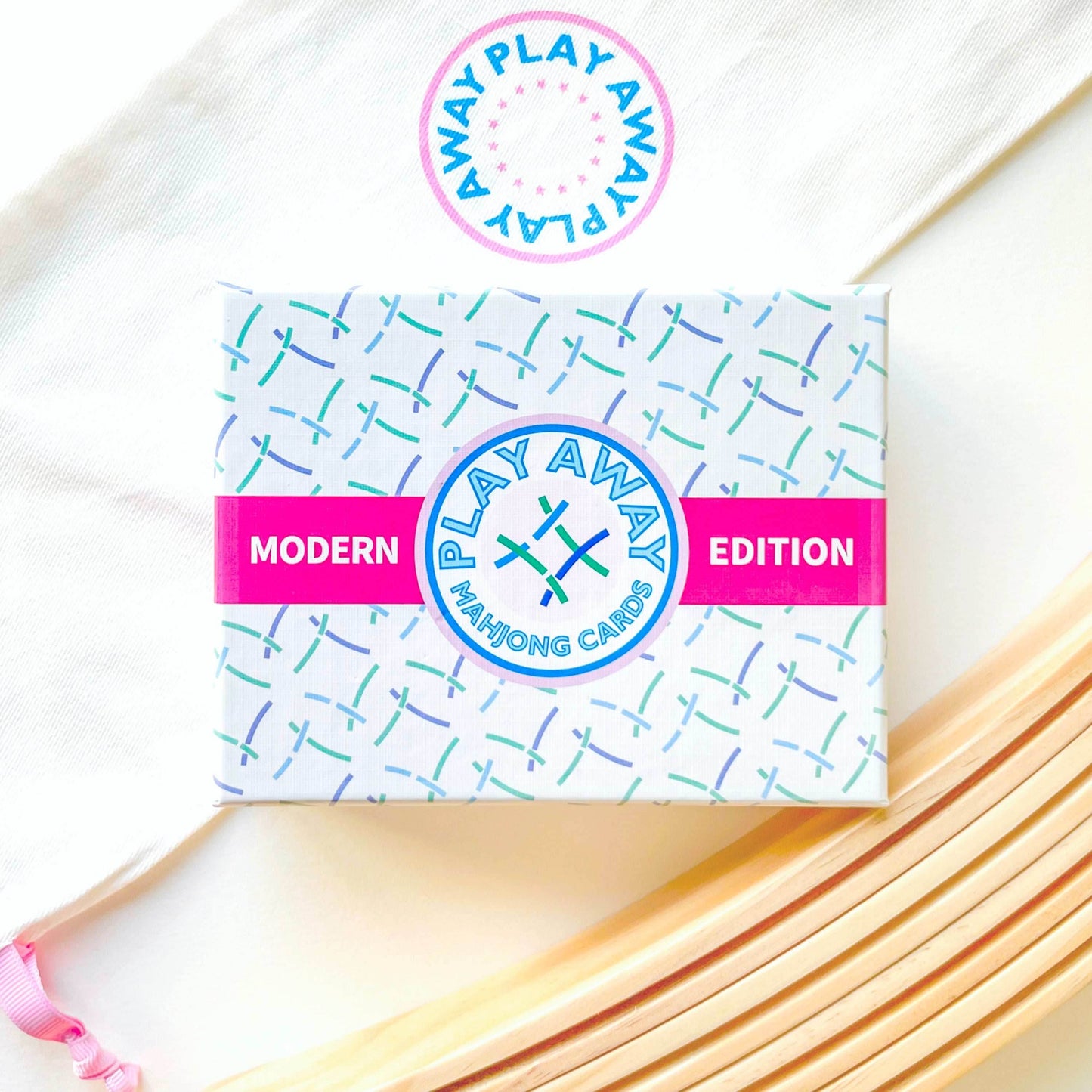 Mahjong Cards + Racks Bundle - Modern / Deck + Racks + Rack Bag