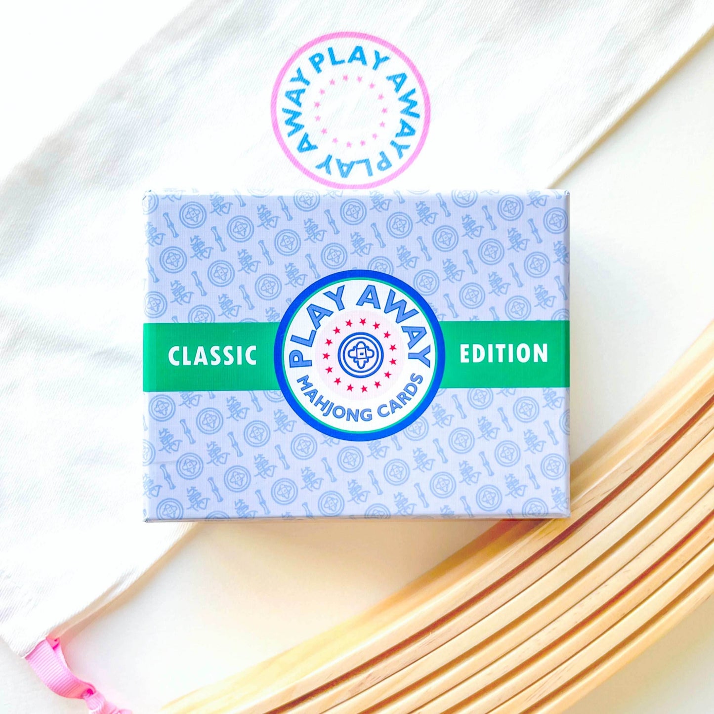 Play Away Mahjong Cards: Classic Edition - Deck + Racks + Rack Bag