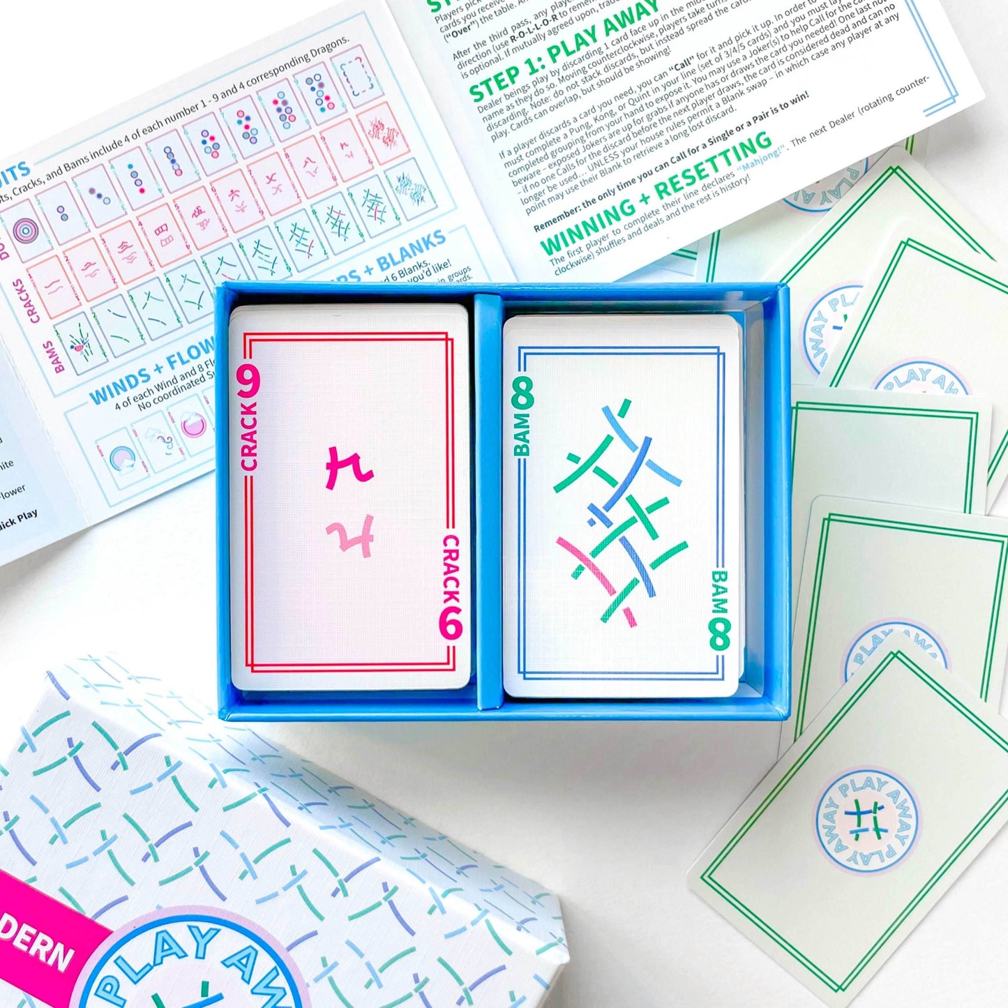 Play Away Mahjong Cards: Modern Edition - Deck