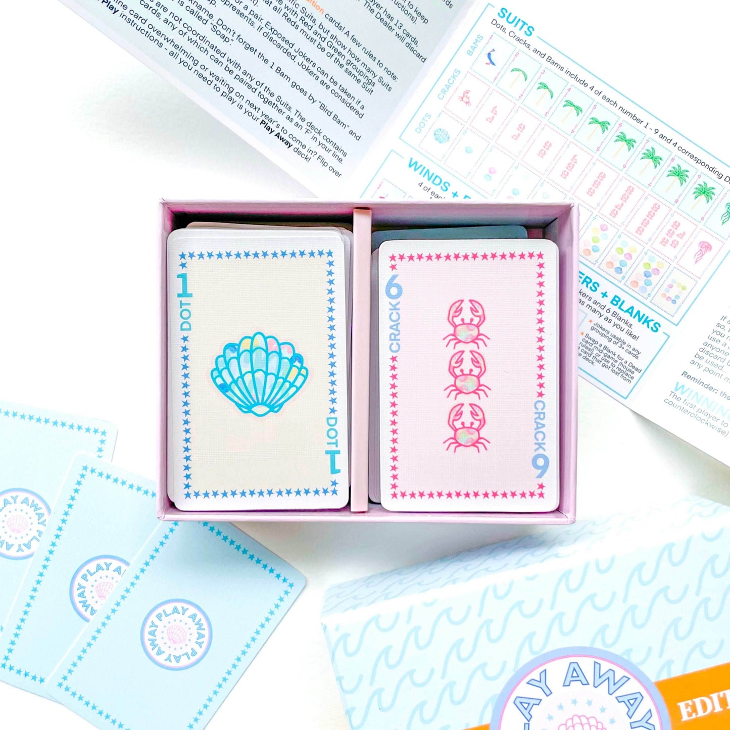 Play Away Mahjong Cards: Beach Edition - Deck