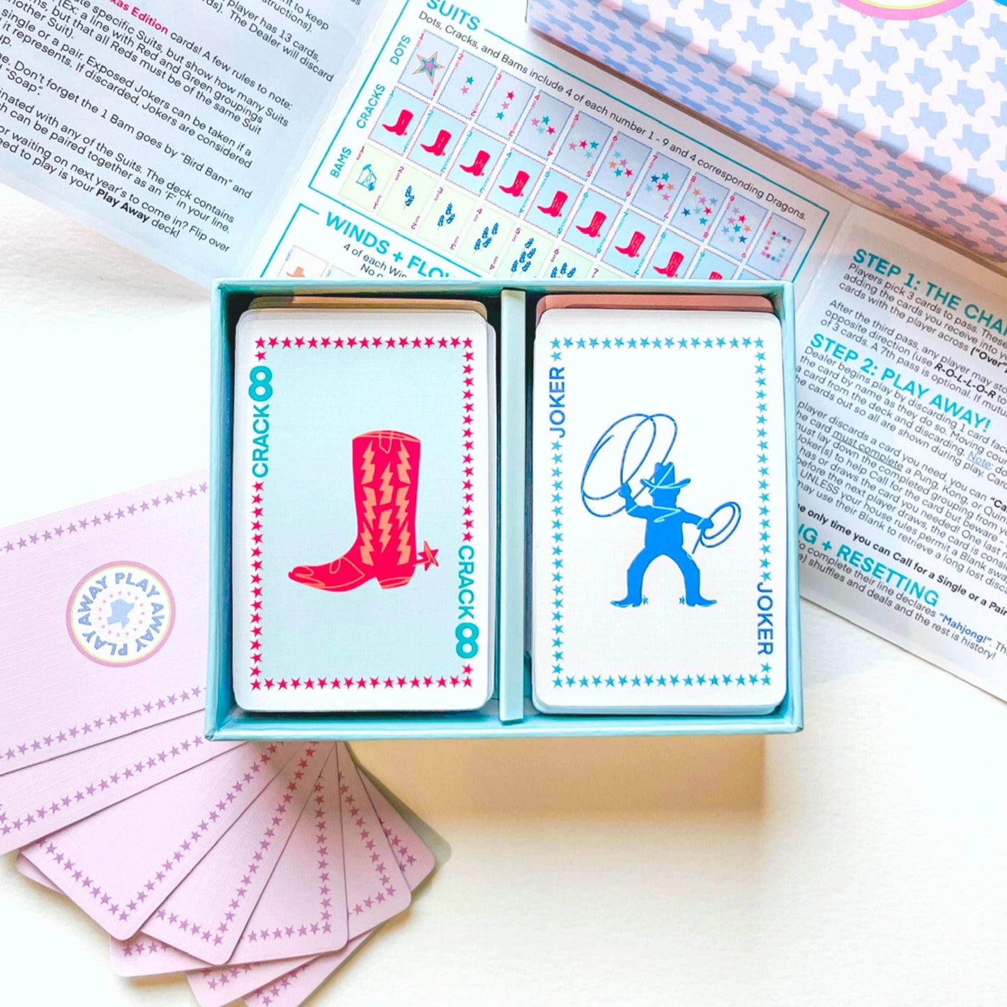 Play Away Mahjong Cards: Texas Edition - Deck