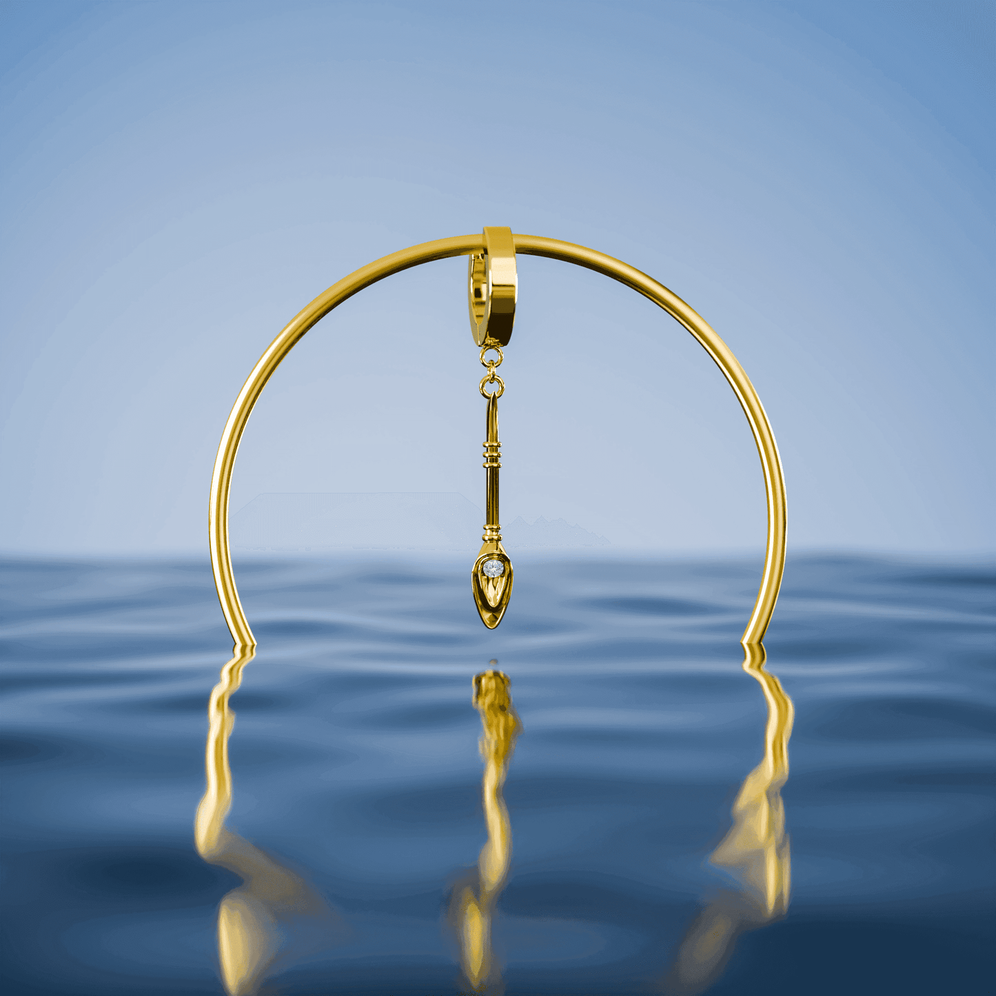 Yu-Gi-Oh!™ Dark Magician Staff Earring - Black / Single