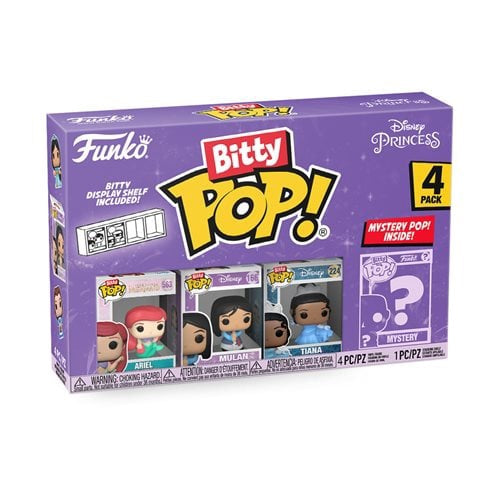 Funko Bitty Pop Disney Princess Ariel Mini Figure 4 Pack