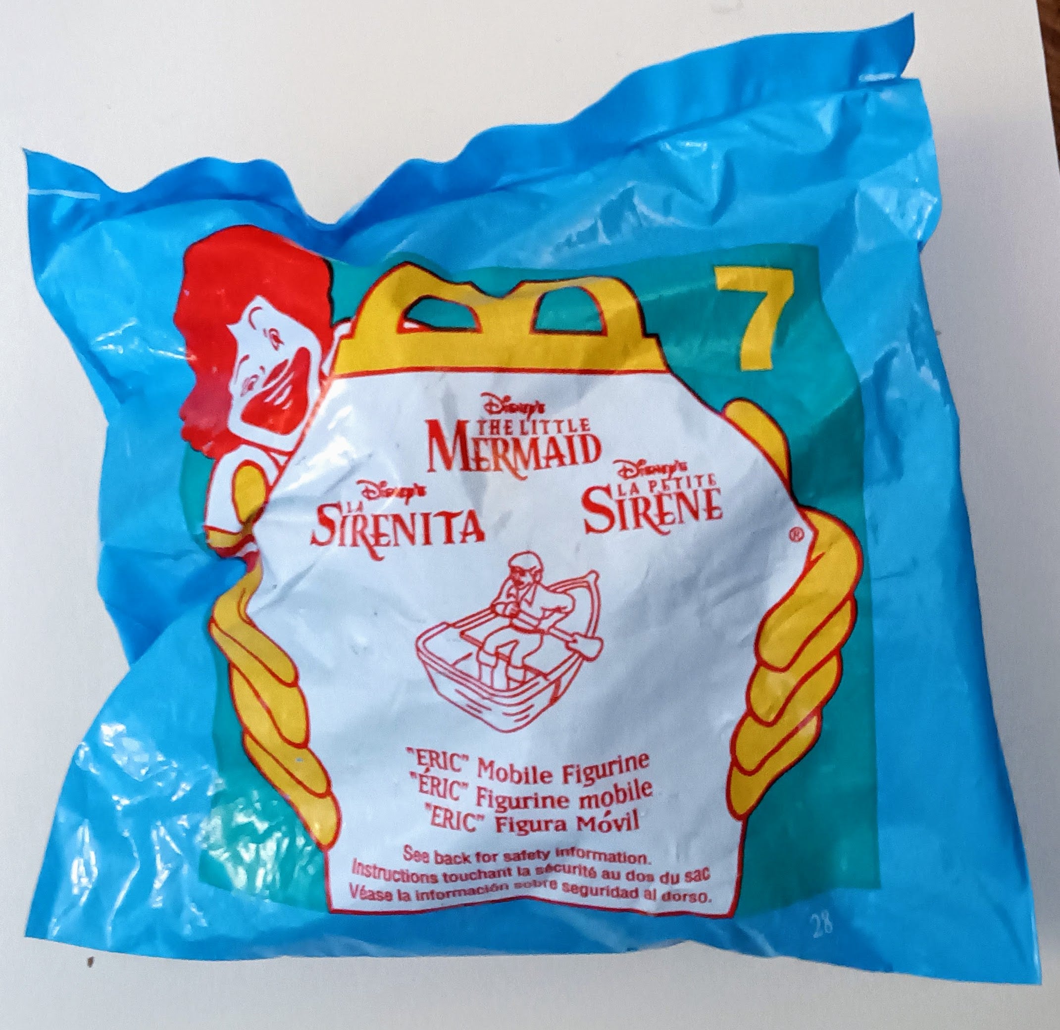 Disney Happy Meal toy - Eric from The Little Mermaid (Bagged)