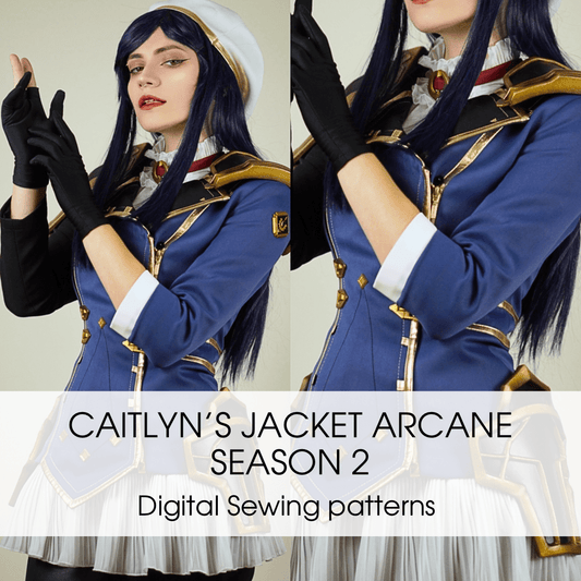 Arcane Officer Caitlyn Jacket Sewing Pattern - Digital Product - 