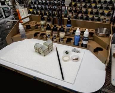 Painting Station - 26mm, For Vallejo and Army Painter Style Dropper Bottles - 