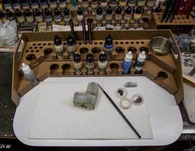 Painting Station - 26mm, For Vallejo and Army Painter Style Dropper Bottles - 