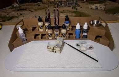 Painting Station - 26mm, For Vallejo and Army Painter Style Dropper Bottles - 