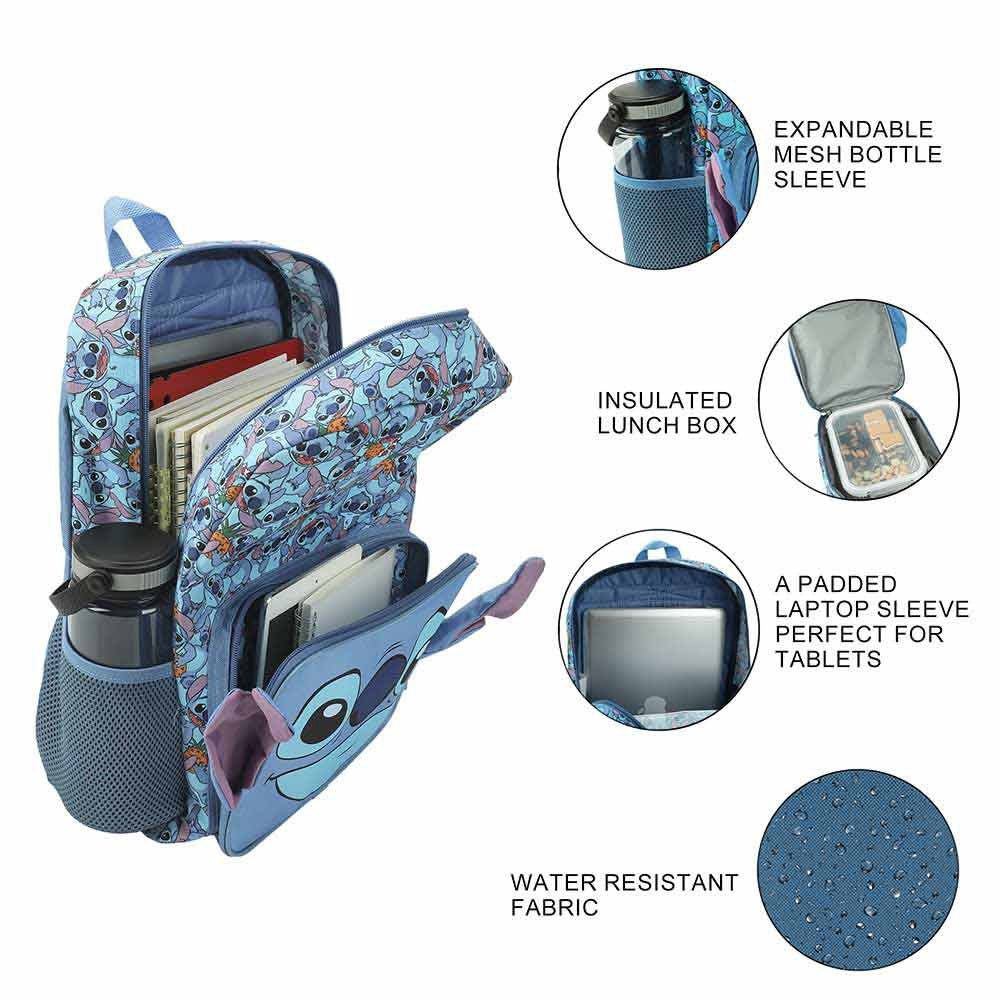 Disney Lilo  Stitch Youth Lunch Kit  Backpack Set