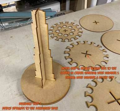 Rotating Paint Rack - For 26mm Dropper Bottles (AMMO, Vallejo, Army Painter, etc) - 