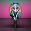 Ghost Spider Retro Skyscraper - Pickleball Paddle
