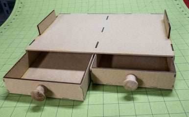 Drawer Add-On For Paint Rack - Double Drawer - 