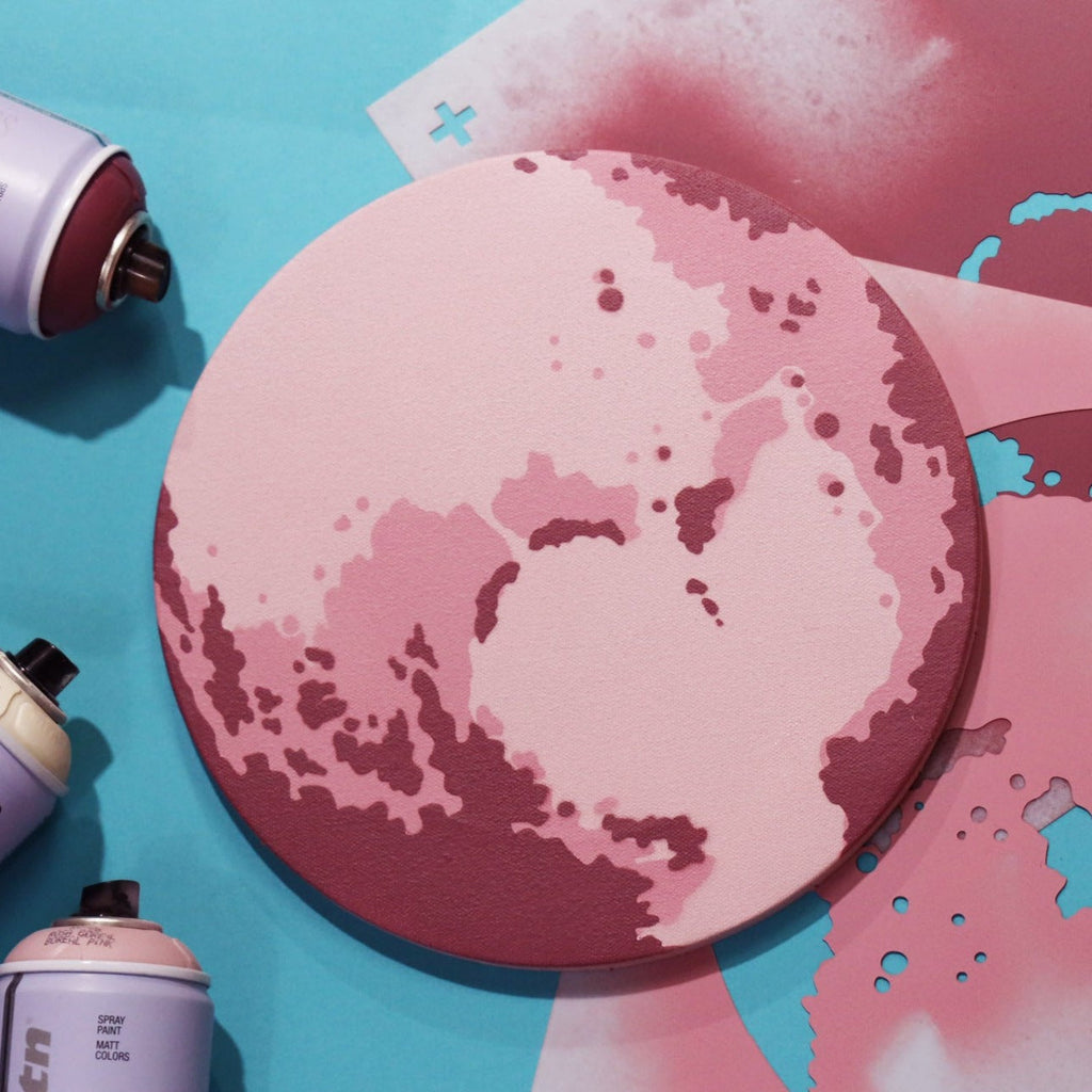 Pluto Wall Mural Stencil Set