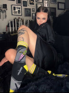 Elvira I Cut You Crew Socks