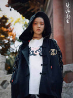 NH2 Rising Oceans Japanese Hoodie - Black / S