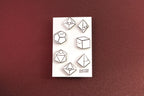 Rainbow Tiny Dice Buddies Hard Enamel Pin Set