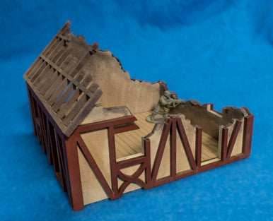 28mm Small Half Timber House - 28MMDF550 - 