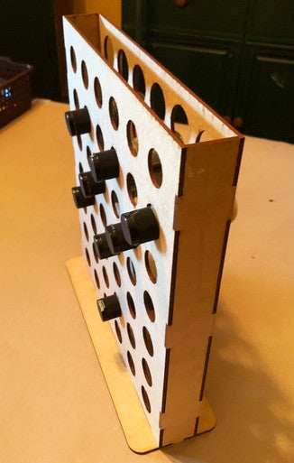 Vertical Paint Rack - For 1oz Mission Models Premium Hobby Paints - 