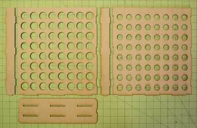 Vertical Paint Rack - 26mm, For Vallejo and Army Painter Style Dropper Bottles - 