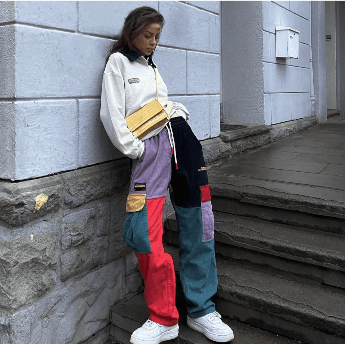 NP2 Urban Patchwork Cargo Pants - S