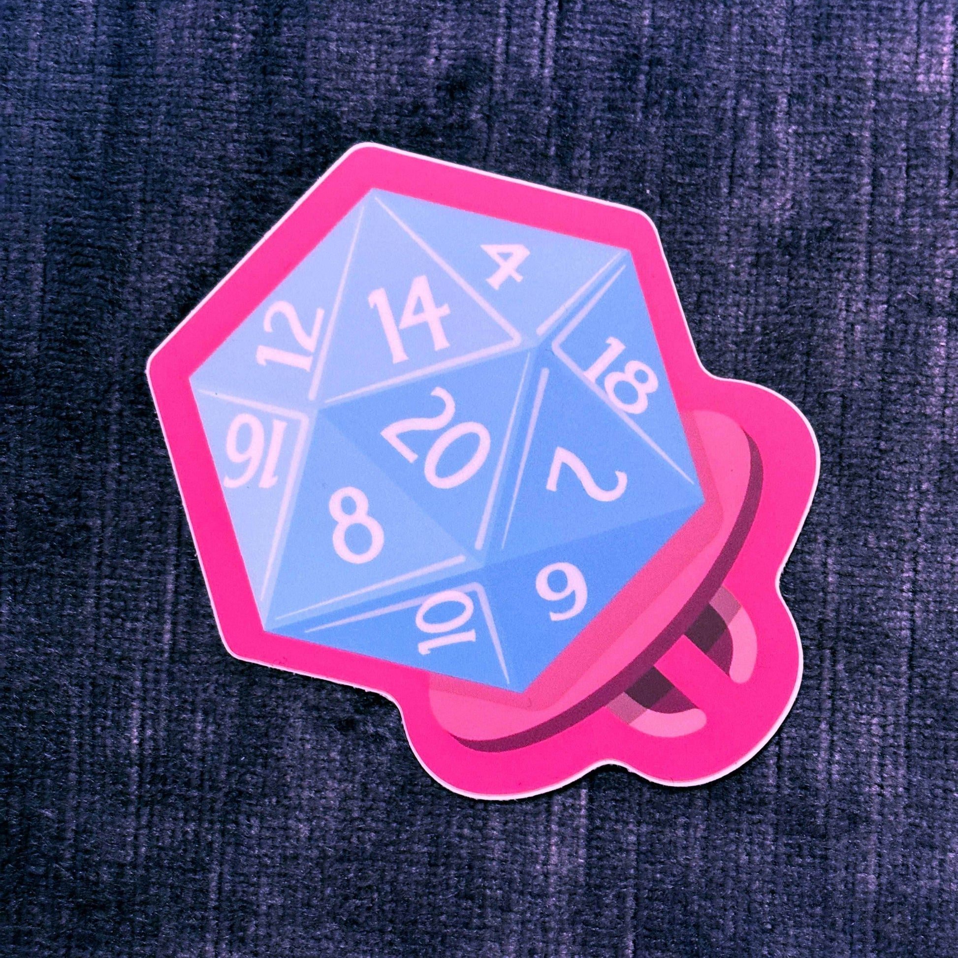 D20 Ring Pop Vinyl Sticker – Candy-Coated Crits - 